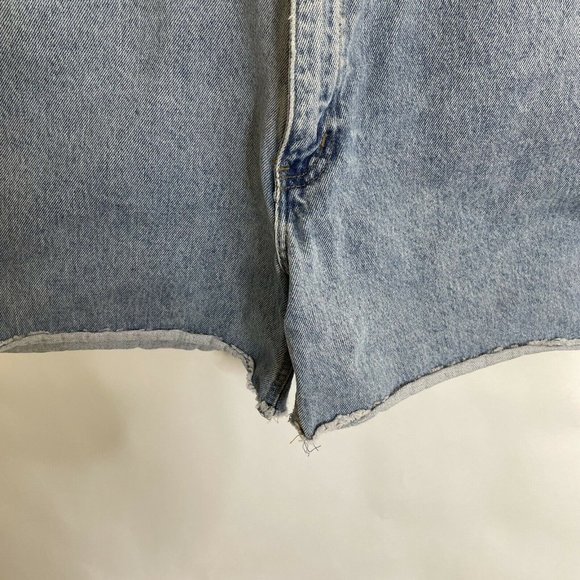 Vintage Abercrombie & Fitch Shorts Womens 10 High Rise Light Wash Denim Cotton - Picture 4 of 8